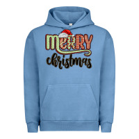 Pigment Pebble Blue merry christmas Urban Hoodie - MaliasSmallBusiness