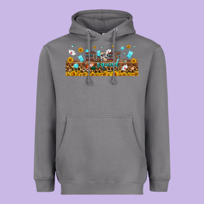 Nurse Squad Libbey Glass Heavyweight Hoodie Designed By Bundleandbundleshop