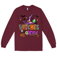 Burgundy witches brew Long Sleeve Tee - Zillion Design Studio