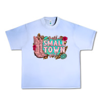 Grape Ice just a small town girl cowgirl boots Urban Heavy Tee - texasbilliewilder