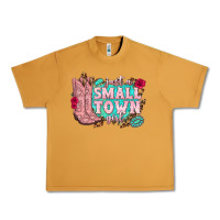Peanut Butter just a small town girl cowgirl boots Urban Heavy Tee - texasbilliewilder