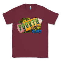 Burgundy fourth grade dude Classic Tee - RanaPortraitStore