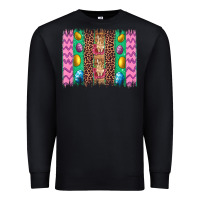 Black easter leopard egg bunny brush stroke Premium Sweatshirt - Artiststas
