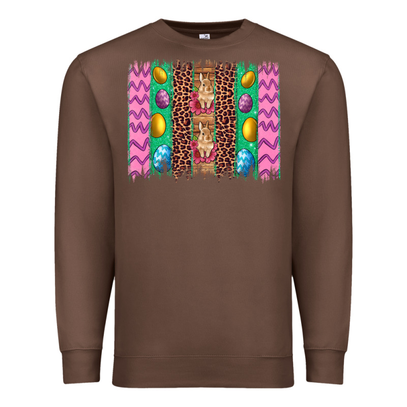 Easter Leopard Egg Bunny Brush Stroke Premium Sweatshirt by Artiststas | Teevron
