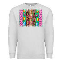 Dove Grey easter leopard egg bunny brush stroke Premium Sweatshirt - Artiststas