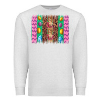 Oatmeal Heather easter leopard egg bunny brush stroke Premium Sweatshirt - Artiststas