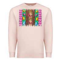 Pale Pink easter leopard egg bunny brush stroke Premium Sweatshirt - Artiststas