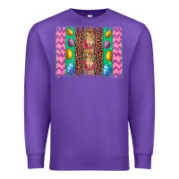 Purple easter leopard egg bunny brush stroke Premium Sweatshirt - Artiststas