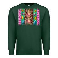 Sports Green easter leopard egg bunny brush stroke Premium Sweatshirt - Artiststas