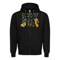 Black school hero Zipper Hoodie - CowhideDigitalArt