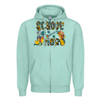 Seafoam school hero Zipper Hoodie - CowhideDigitalArt