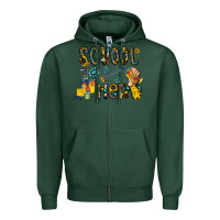 Sports Green school hero Zipper Hoodie - CowhideDigitalArt