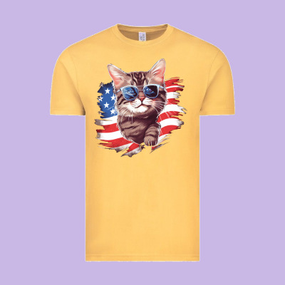 Cat2 Vintage Tee Designed By Unal Design