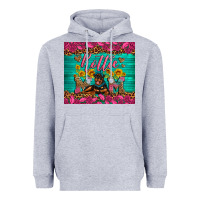 Heather Grey Rottie mom with roses Heavyweight Hoodie - Artiststas