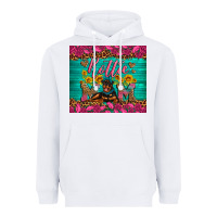 White Rottie mom with roses Heavyweight Hoodie - Artiststas