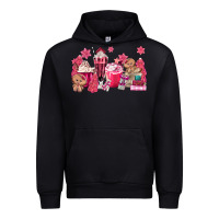 Black pink gingerbread coffee Urban Hoodie - MaliasSmallBusiness
