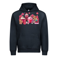 Navy pink gingerbread coffee Urban Hoodie - MaliasSmallBusiness
