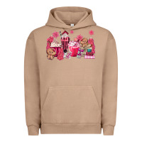 Pigment Burro pink gingerbread coffee Urban Hoodie - MaliasSmallBusiness