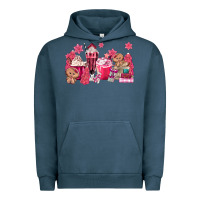 Pigment Midnight Navy pink gingerbread coffee Urban Hoodie - MaliasSmallBusiness