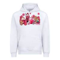 White pink gingerbread coffee Urban Hoodie - MaliasSmallBusiness