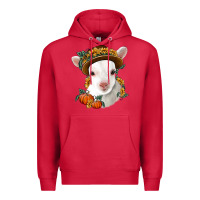 Cardinal cute baby lamb thanksgiving nancy Premium Hoodie - NancyCooperArtShop
