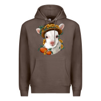 Coffee cute baby lamb thanksgiving nancy Premium Hoodie - NancyCooperArtShop