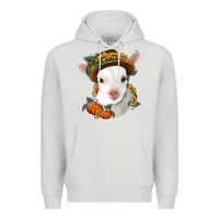 Dove Grey cute baby lamb thanksgiving nancy Premium Hoodie - NancyCooperArtShop