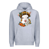 Heather Grey cute baby lamb thanksgiving nancy Premium Hoodie - NancyCooperArtShop