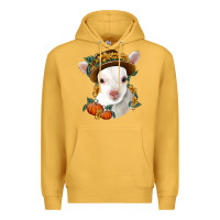 Mustard cute baby lamb thanksgiving nancy Premium Hoodie - NancyCooperArtShop