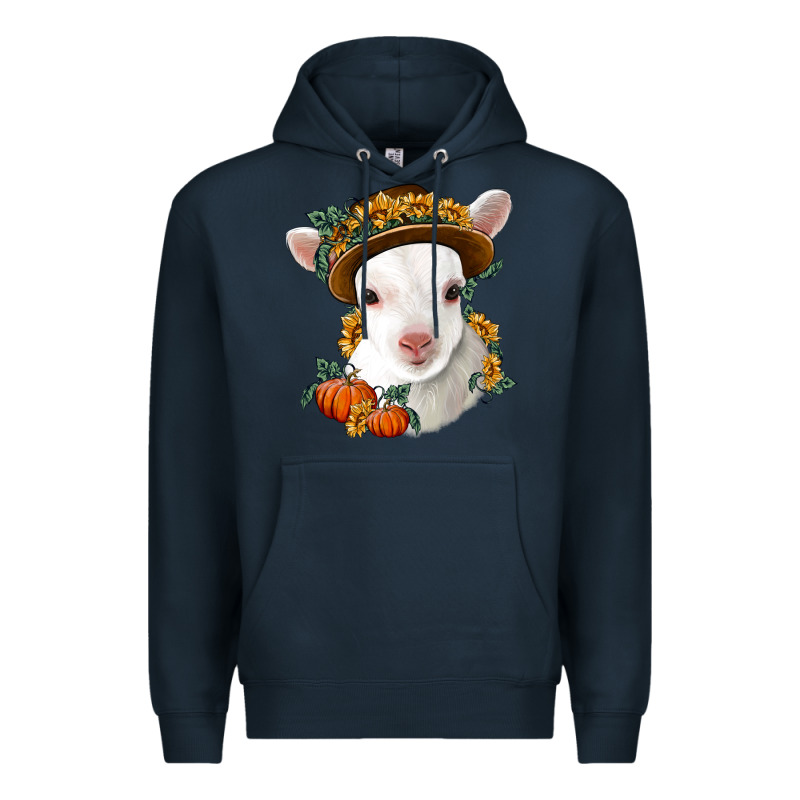 Cute Baby Lamb Thanksgiving Nancy Premium Hoodie by NancyCooperArtShop | Teevron
