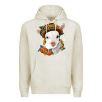 Oatmeal Heather cute baby lamb thanksgiving nancy Premium Hoodie - NancyCooperArtShop
