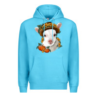 Ocean Blue cute baby lamb thanksgiving nancy Premium Hoodie - NancyCooperArtShop