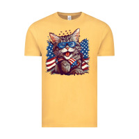 Vintage Mustard cat4 Vintage Tee - Unal Design