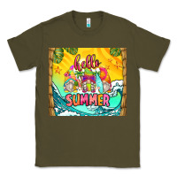 Army Green hello summer gnomes Classic Tee - Zillion Design Studio