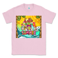 Bubblegum Pink hello summer gnomes Classic Tee - Zillion Design Studio