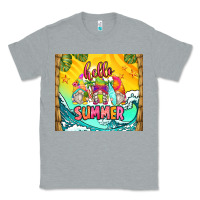 Heather Grey hello summer gnomes Classic Tee - Zillion Design Studio