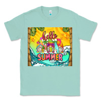 Seafoam hello summer gnomes Classic Tee - Zillion Design Studio