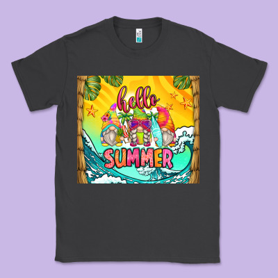 Hello Summer Gnomes Classic Tee Designed By Zillion Design Studio