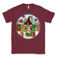 Burgundy Christmas Gnome Classic Tee - FaDigitalArtStudio
