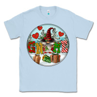 Dusty Blue Christmas Gnome Classic Tee - FaDigitalArtStudio