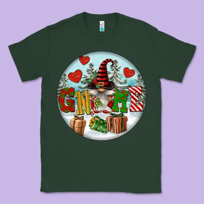 Christmas Gnome Classic Tee Designed By Fadigitalartstudio