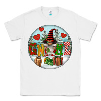 White Christmas Gnome Classic Tee - FaDigitalArtStudio
