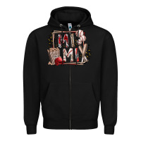 Black mimi baseball Zipper Hoodie - RacoonDesign