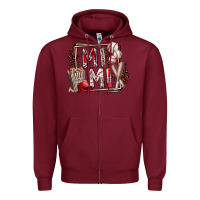 Burgundy mimi baseball Zipper Hoodie - RacoonDesign