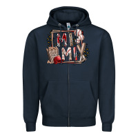 Navy mimi baseball Zipper Hoodie - RacoonDesign