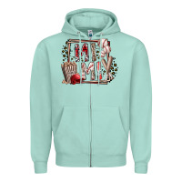 Seafoam mimi baseball Zipper Hoodie - RacoonDesign