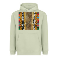 Matcha western serape cowhide Heavyweight Hoodie - Jasminsmagicworld