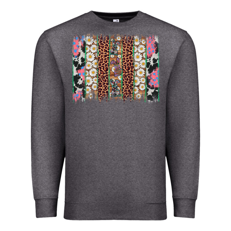Easter Leopard Cowhide Bunny Brush Stroke Premium Sweatshirt by Artiststas | Teevron