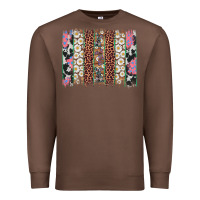 Chestnut easter leopard cowhide bunny brush stroke Premium Sweatshirt - Artiststas