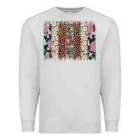 Dove Grey easter leopard cowhide bunny brush stroke Premium Sweatshirt - Artiststas